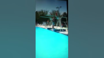 Double backflip off diving board
