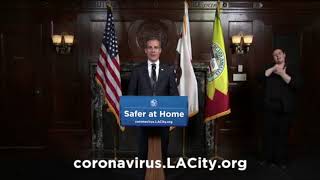 LA Mayor thanks WET&#39;s Mark Fuller for providing Protective Face Shields