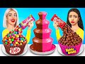Chocolate Fountain Fondue Challenge | Candy Battle with Chocolate Cover by RATATA