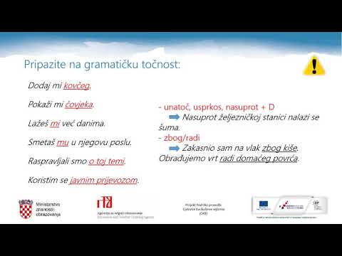 Hrvatski jezik 1.r. SŠ - U potrazi za službom (Riječi u rečeničnoj službi II.)