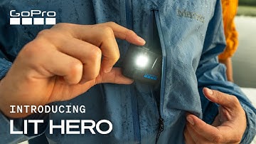 GoPro smallest 4K camera with a light: LIT HERO