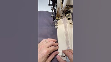 cách gấp lót may trực tiếp vào nẹp kéo miệng túi xách