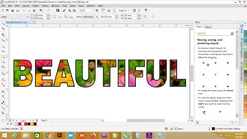 powerclip image in beautiful text in coreldraw easy  trick & tips