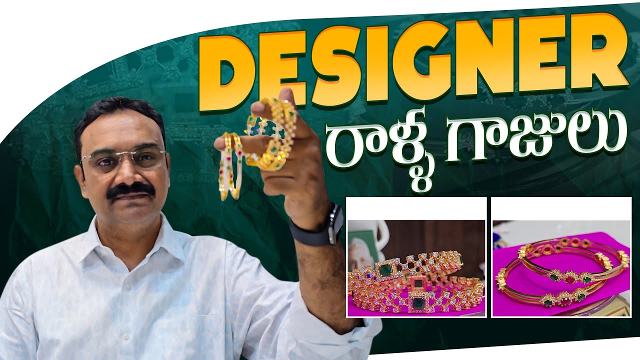 Designer Stone Bangles & Daily Wear Thin Bangles 916 Gold Jewellery Latest Advanced CADD Designs