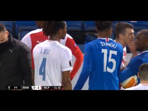 Glen Kamara Controversial Altercation | Europa League