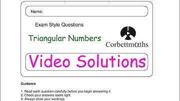 Triangular Numbers Answers - Corbettmaths