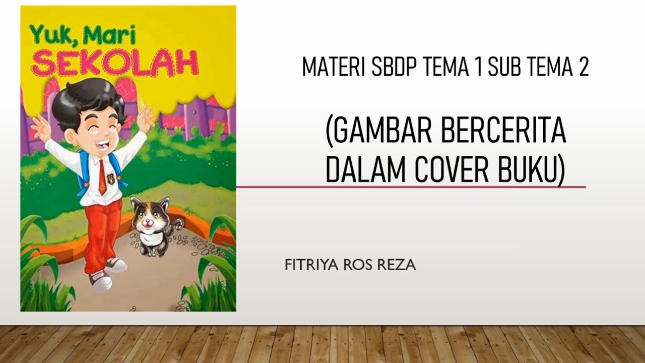 Materi Bahan Ajar Tematik SBdP Kelas 5 SD Cover Buku YouTube