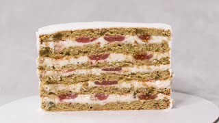 ФИСТАШКОВЫЙ ПЛОМБИР❤️ МЯГКИЙ, пропитанный ореховый торт❤️ Pistachio cake recipe