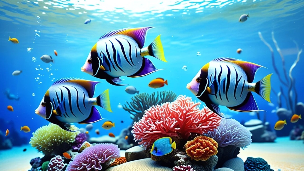 🔴 LIVE Aquarium 4K 🌊 Calm Jellyfish & Coral Reef Ambience