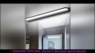 Led Mirror Wall Light Modern Bathroom Pendant Lamp 42/62/72/120cm Stainless Steel Black White Hoom D
