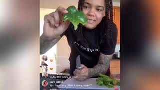 Young M.A cooking in The kitchen live 3/27/20 ♥️🤩