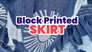 Block Printed Skirt w/ Sarahbeme