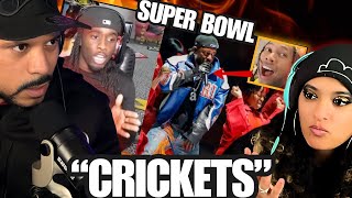 (ROM reacts) 😂 Kai Cenat lying on kendrick Lamar super bowl performance