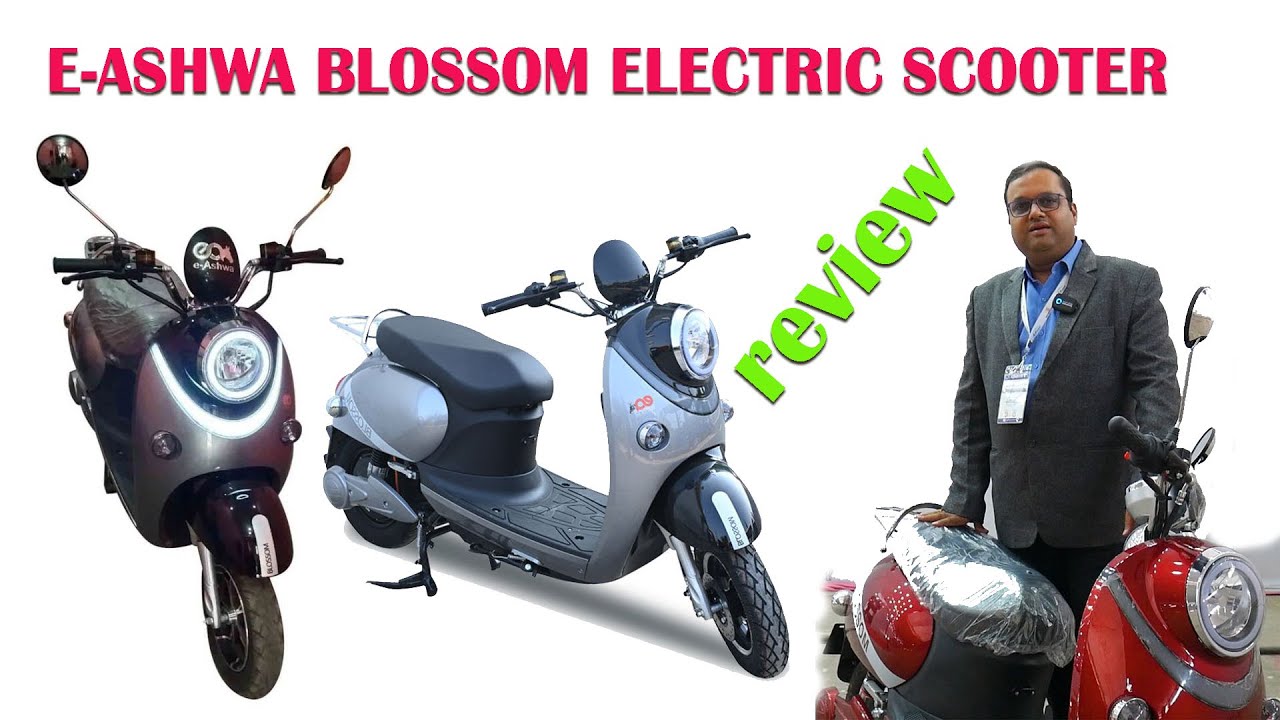 E Ashwa Blossom Electric Scooter II E-Scooter II Jankari Kendra - YouTube