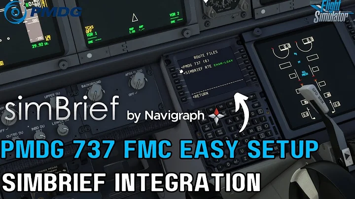 PMDG 737 and Simbrief Integration