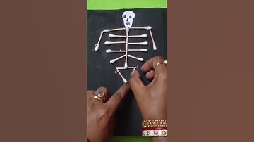 School project skeletal system #shorts #ytshorts #science project #skeketal system #creativesaga