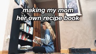 quarantine vlog 3 | making a recipe book screenshot 5