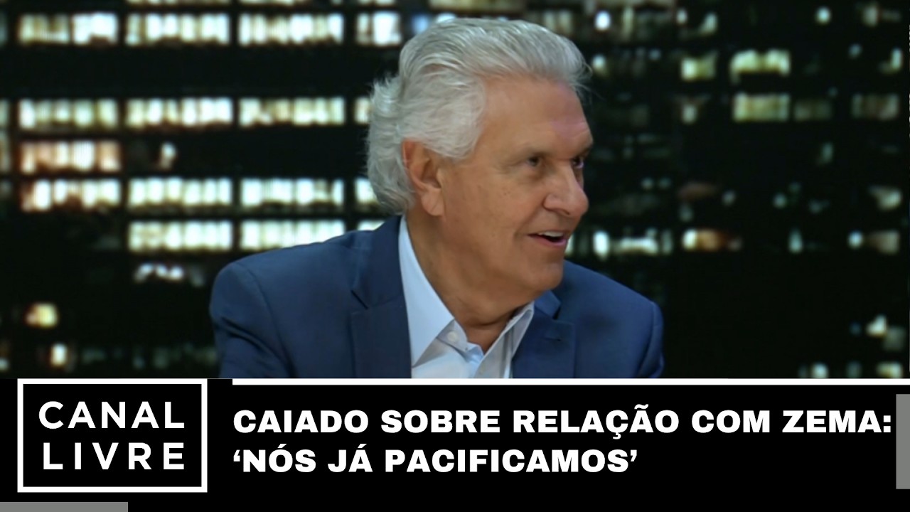 Caiado sobre relação com Zema: ‘Nós já pacificamos’ | Canal Livre