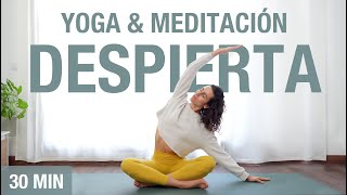 Yoga & Meditación con Afirmaciones Positivas para Empezar el Día ☀️ (30 min)