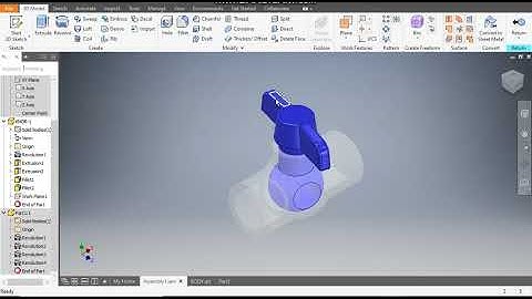 Stopper Valve in Autodesk inventor || Autodesk Inventor Assembly || Inventor tutorial for beginners