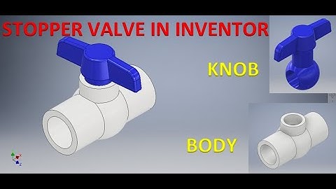 Stopper Valve in Autodesk inventor || Autodesk Inventor Assembly || Inventor tutorial for beginners