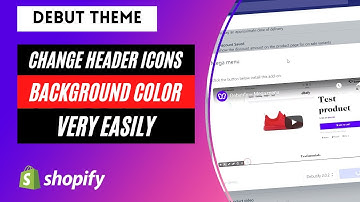 👉 Shopify Debut Theme Change Header menu icon & Background Color 😀 Very Easily
