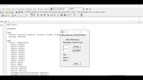 Program Nilai Array pada Delphi7