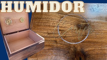 Humidor with Custom Epoxy inlay NO CNC and the results are amazing!!