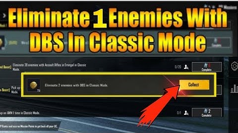 Eliminate 1 enemy  with DBS in classic Mode