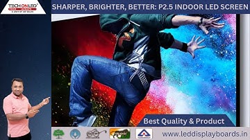 "Sharper, Brighter, Better: P2.5 Indoor LED Screen #trending #techon #indoorleddisplay #advertising