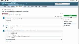 Performing Code Reviews Using Oracle Developer Cloud Service video thumbnail