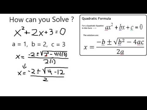 Solve Quadratic Equation X 2 2x 3 0 Youtube