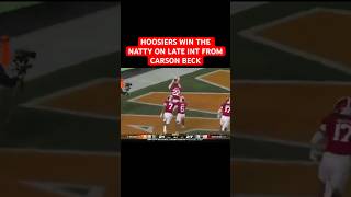 INDIANA HOOSIERS WIN THE NATTY ON LATE CARSON HECK INTERCEPTION