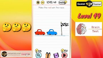 Brain test 🧠 - Level 49 - make the red win the race