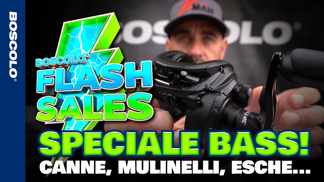 Flash Sales! Speciale BASSFISHING – SCONTI IMPERDIBILI DEL FINESETTIMANA – Canne, esche, mulinelli..