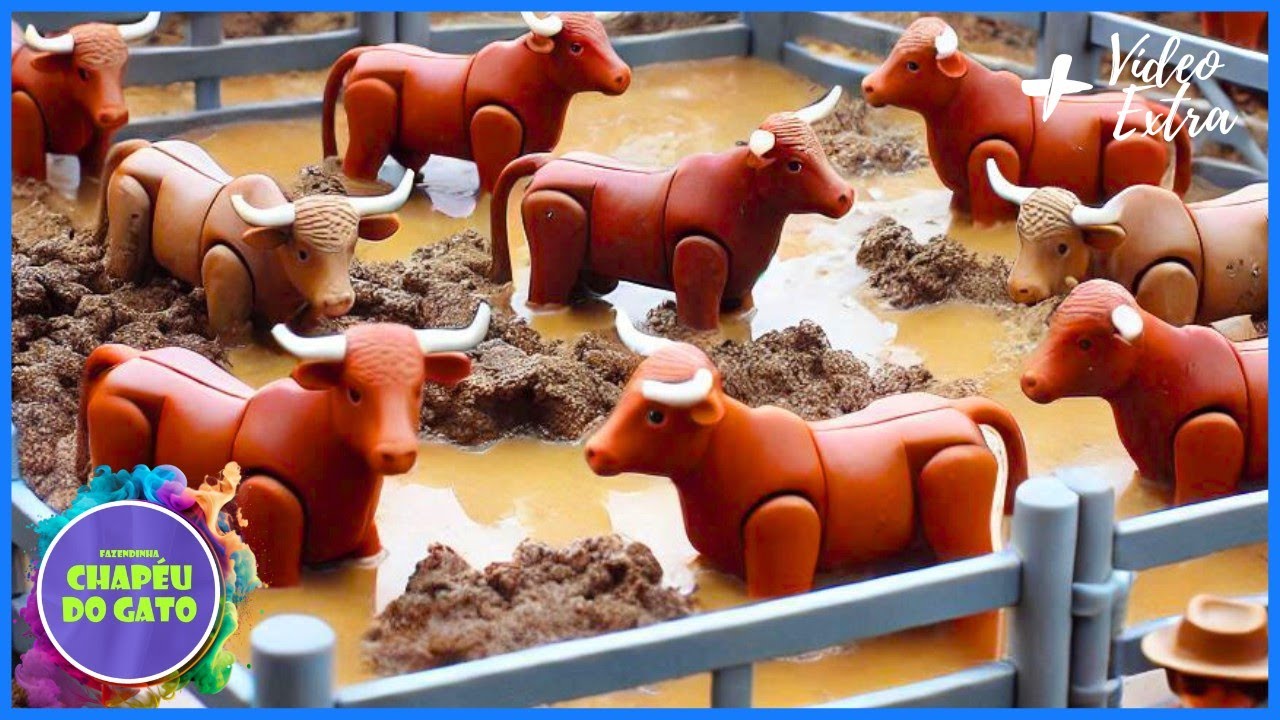 INCRÍVEL - Red Angus Banhando o Gado da Fazenda