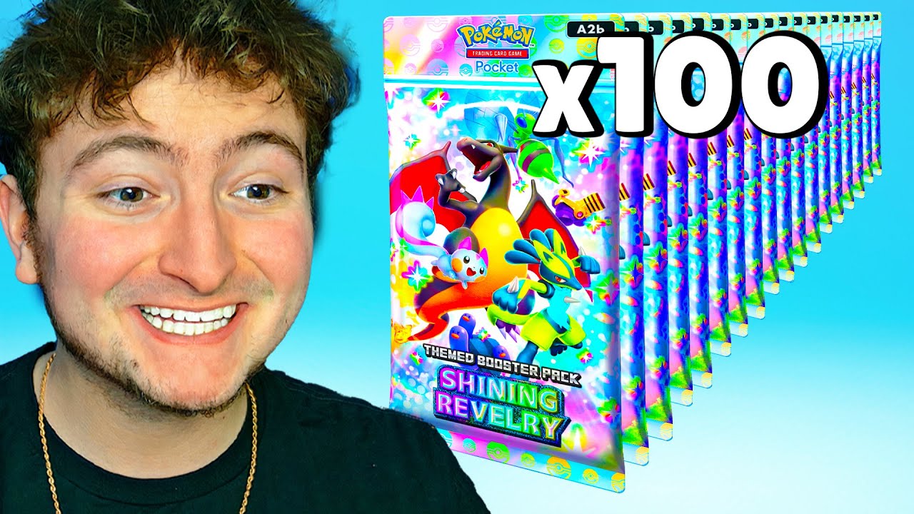 Я открыл 100 наборов Shining Revelry в Pokemon Pocket!