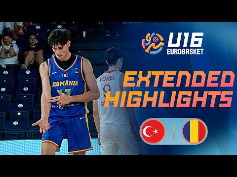 Round of 16: Tรผrkiye ๐น๐ท vs Romania ๐ท๐ด | Extended Highlights | FIBA U16 EuroBasket 2026