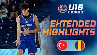 Round of 16: Türkiye 🇹🇷 vs Romania 🇷🇴 | Extended Highlights | FIBA U16 EuroBasket 2026