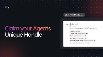 Claim Your Agent’s Unique Handle Name - @Agentverse