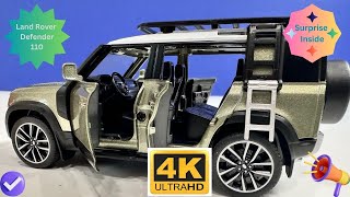 Unboxing of realistic Land Rover Defender 110 Scale 1:32 V/S 1:24 scale defender explorer.