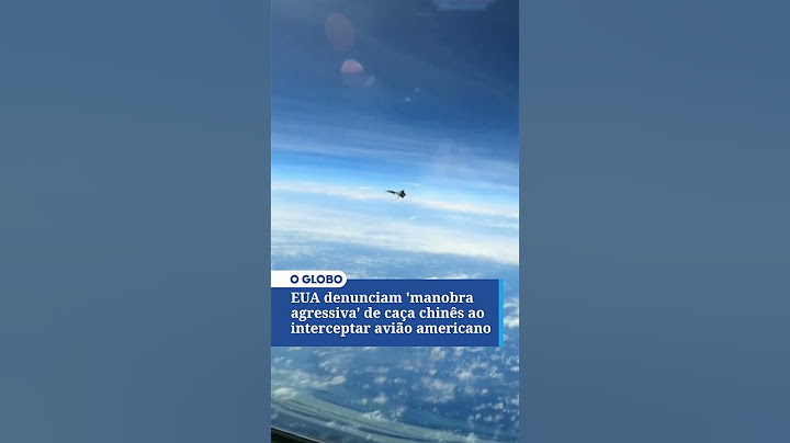 EUA denunciam 'manobra agressiva' de caça chinês ao interceptar avião americano de vigilância