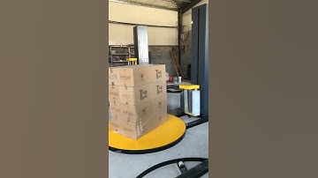 video for automatic pallet stretch wrapping machine