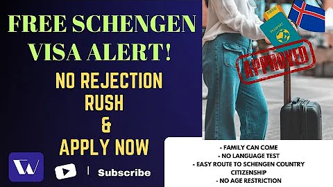 FREE SCHENGEN VISA ALERT! Rush and apply now.