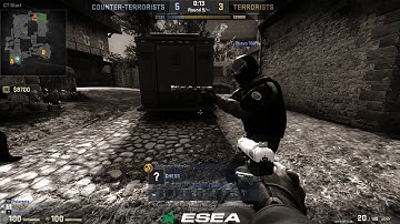 CS:GO - He has no footsteps hack, no way. 1v4 ninja defuse. September 1 2017 r8 esea match 11177797