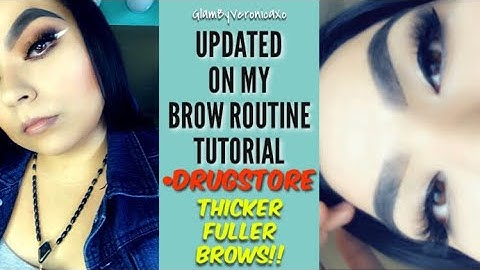 Updated brow routine | glambyveronicaxo