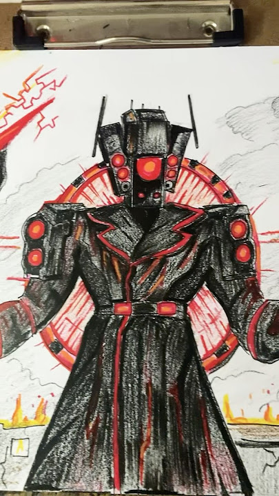 drawing Titan Speakerman Skibidi toilet 78 #skibiditoilet #สอนวาด #art #drawing #titanspeakerman
