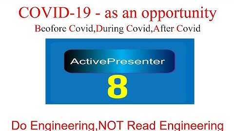 FDP: ActivePresenter 8 part1
