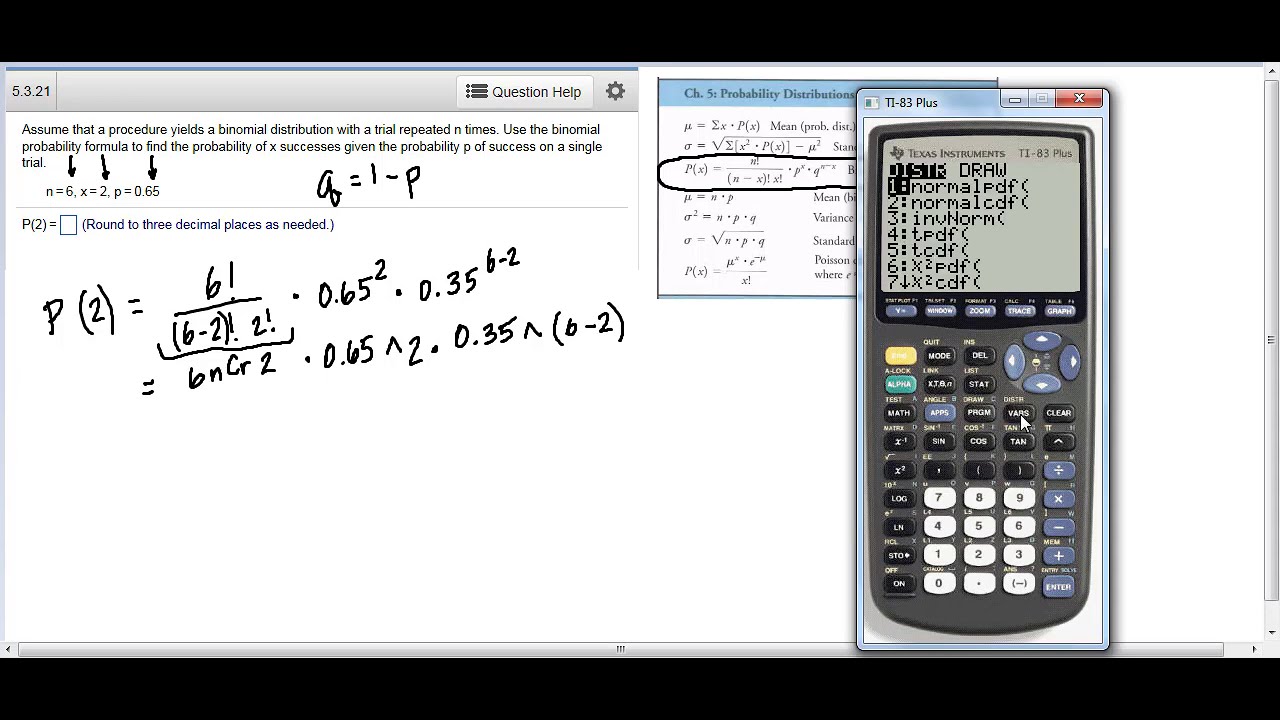 Probability Binomial Distribution Calculator