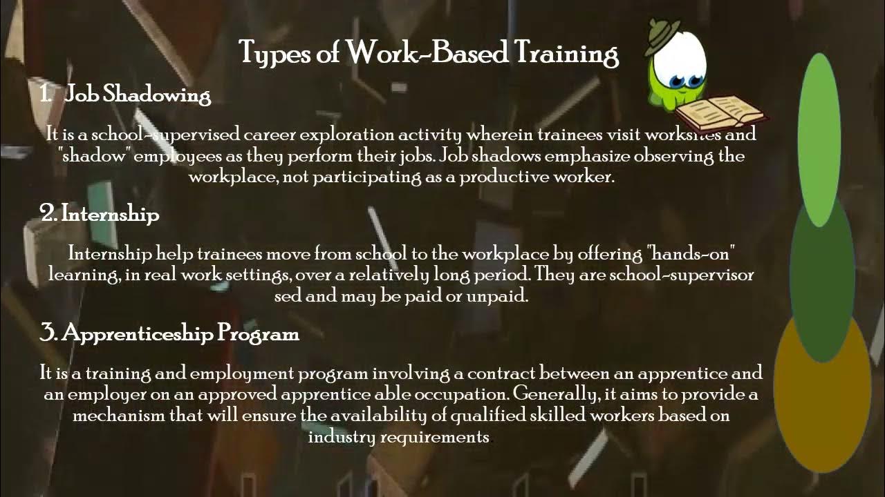 work based learning with emphasis on trainers methodology